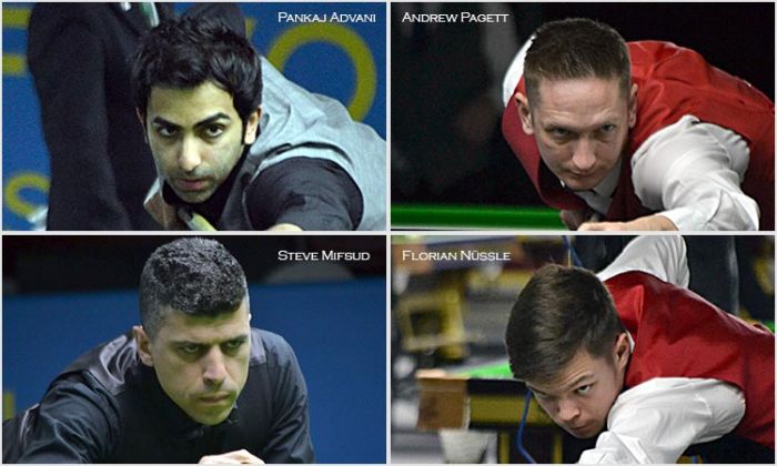Advani, Andrew, Steve and Florian secures top-four seeds for the knockouts
