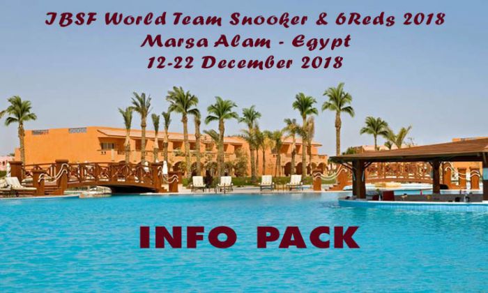 Additional entries for World 6Reds and Team Snooker