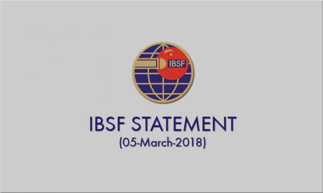 IBSF Statement: 05 March 2018