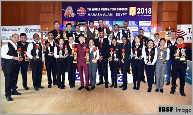 Thailand players win men and women World 6Reds Championships 2018