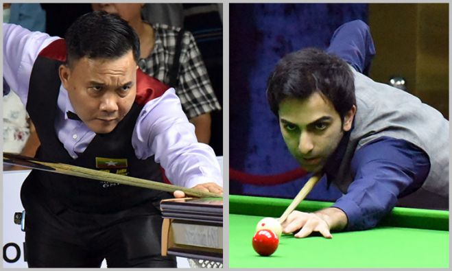 Pankaj Advani of India and Nay Thway Oo of Myanmar