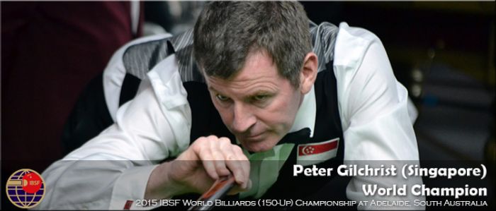 Peter Gilchrist - Winner 2015 World Billiards (Point Format)